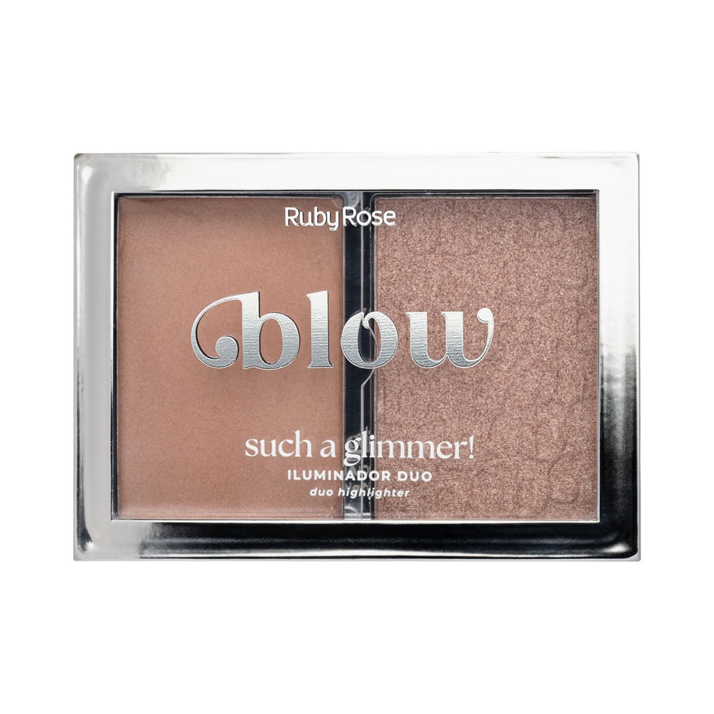 Embalagem do Iluminador Ruby Rose Duo Such a Glimmer! Like Glitter in the Air fechada.